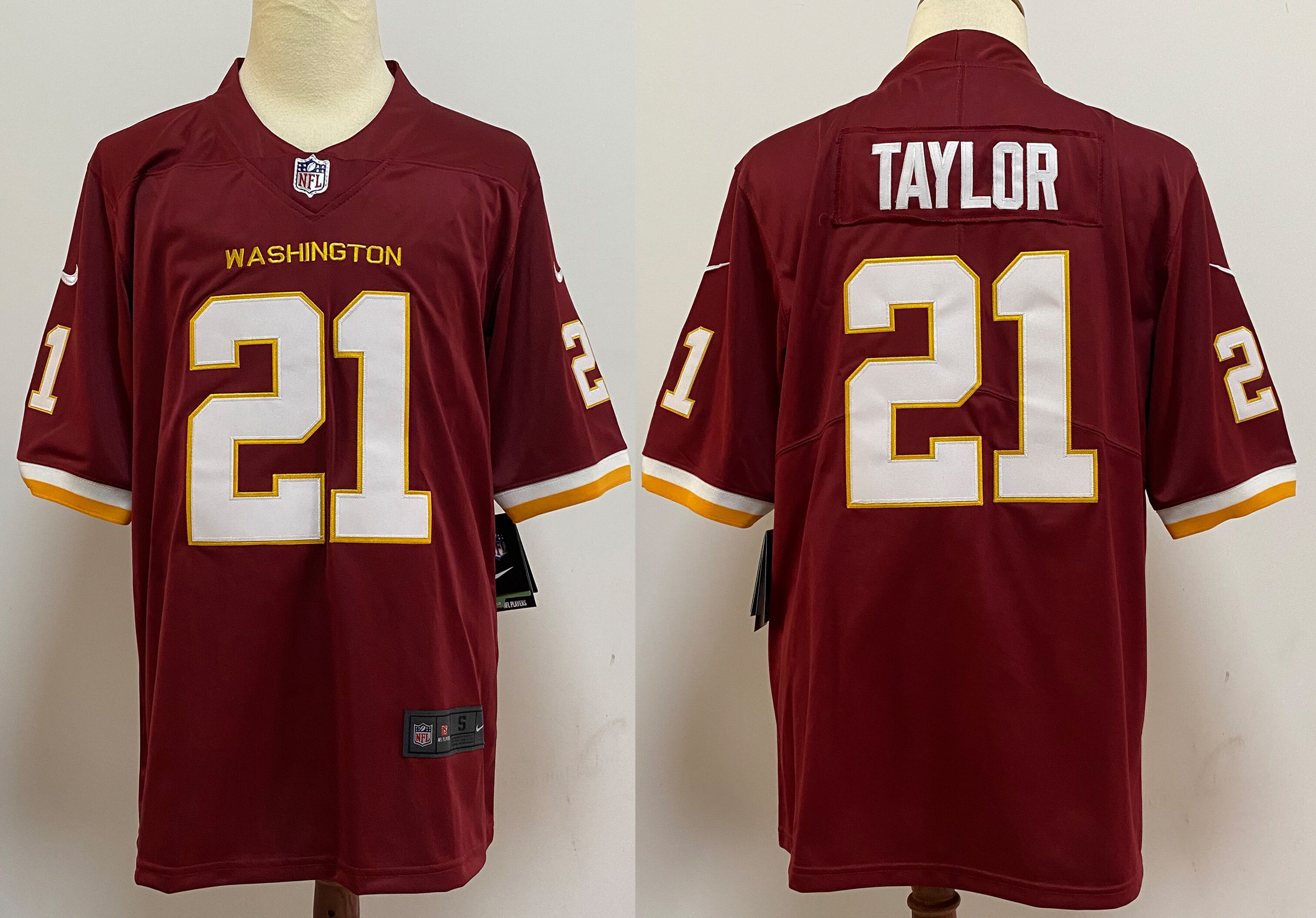 Men Washington Redskins #21 Taylor Red 2020 Vapor Untouchable Playe Nike NFL Jersey->washington redskins->NFL Jersey